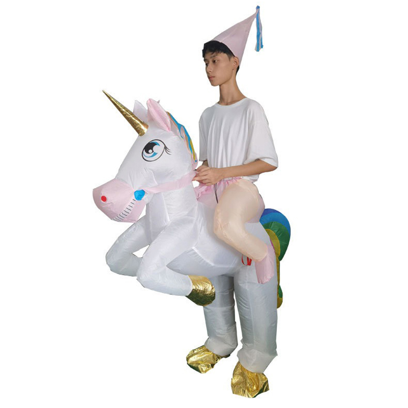 Cosplay Prop Business - Aufblasbares Einhorn-Kostüm für Spielplätze, Tierkostüme, Cartoon-Puppen,