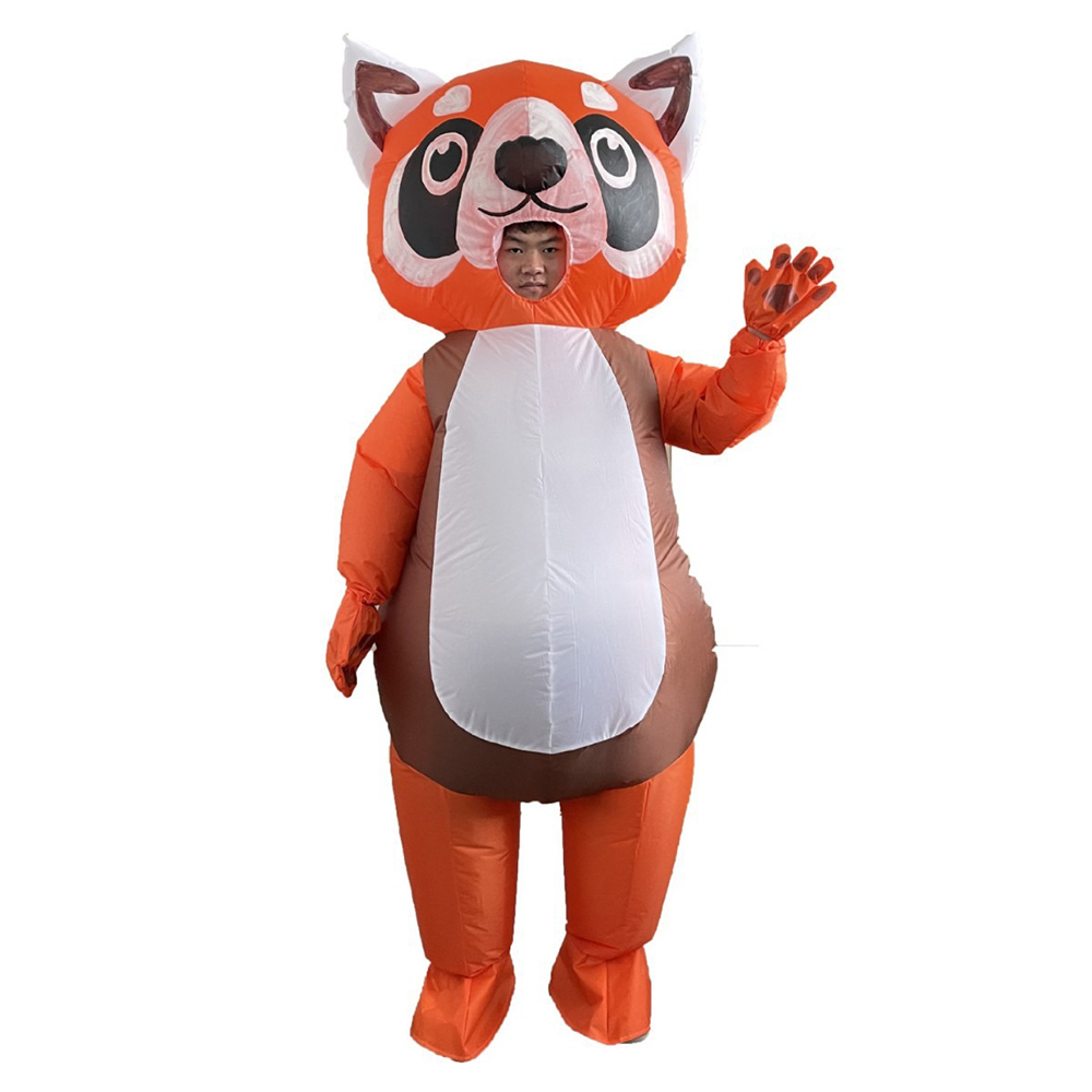 Cosplay Prop Business - Orangefarbener Roter Panda Aufblasbarer Anzug Vollständig