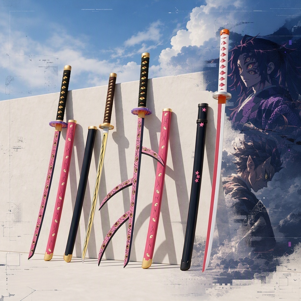 Cosplay Prop Dagger - 40 Zoll Demon Slayer Agatsuma Zenitsu