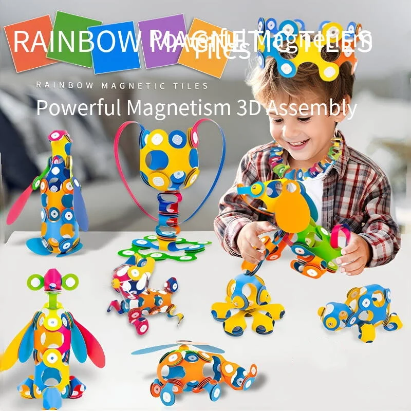 48-teiliges Regenbogen-Magnetp – Cosplay Prop Building Bewertung und Preis