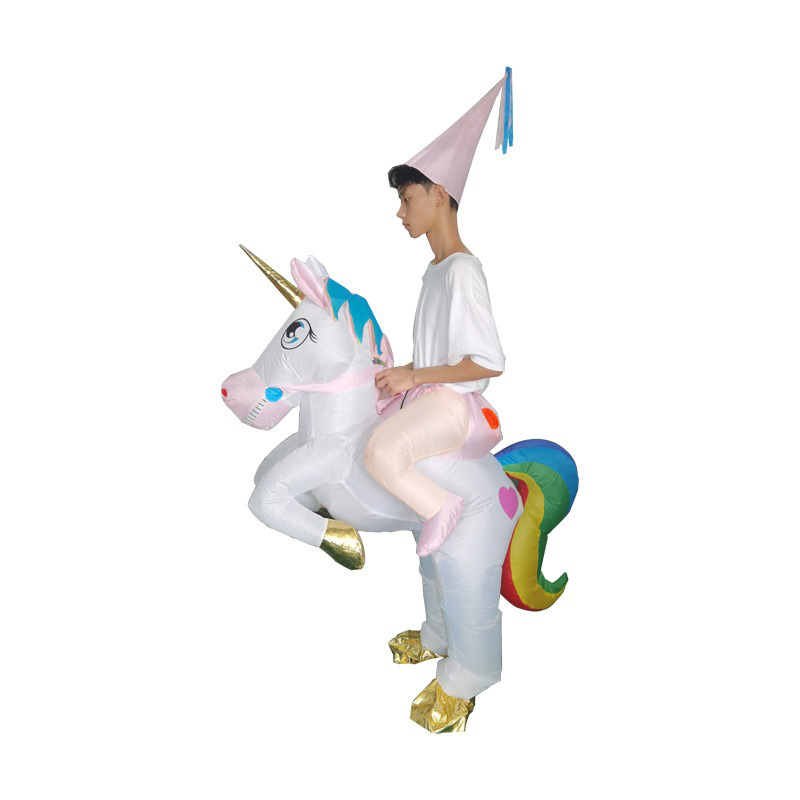 Aufblasbares Einhorn-Kostüm fü – Cosplay Prop Business Bewertung und Preis