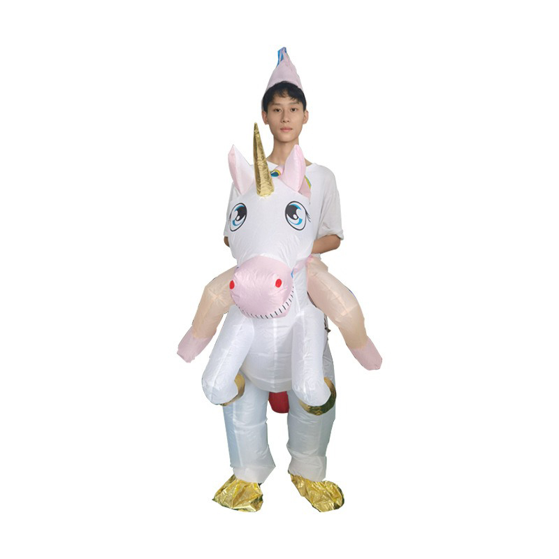 Aufblasbares Einhorn-Kostüm fü – Cosplay Prop Business Bewertung und Preis