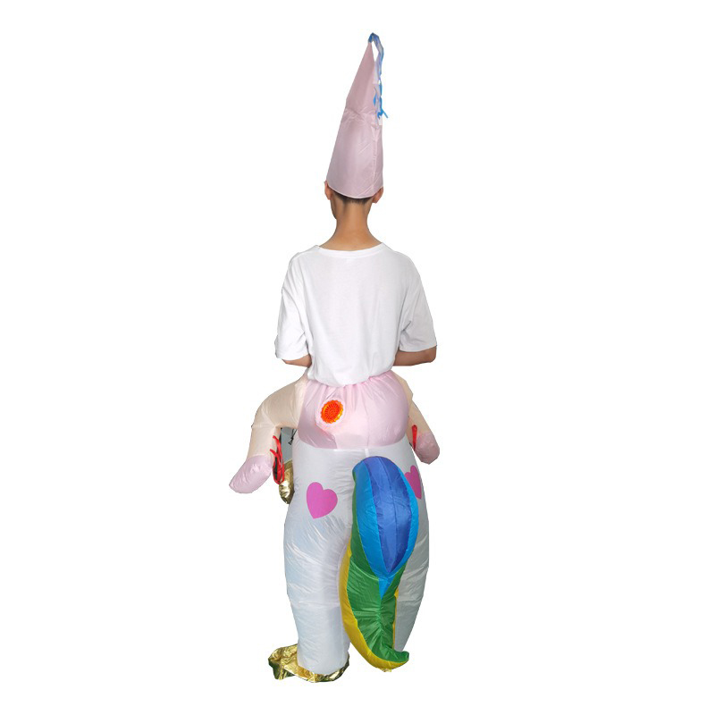 Aufblasbares Einhorn-Kostüm fü – Cosplay Prop Business Bewertung und Preis
