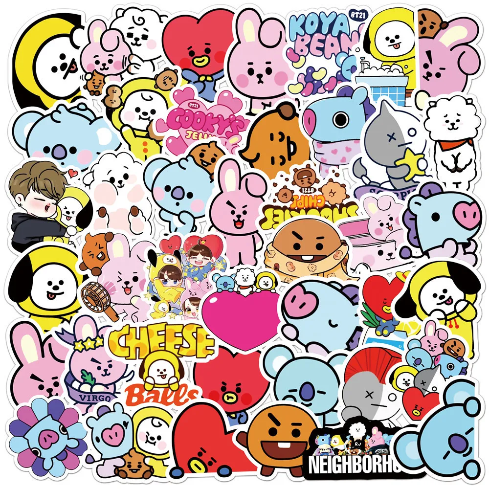 Kawaii BT21 Aufkleber für Koff – Evoker Cosplay Prop Bewertung und Preis