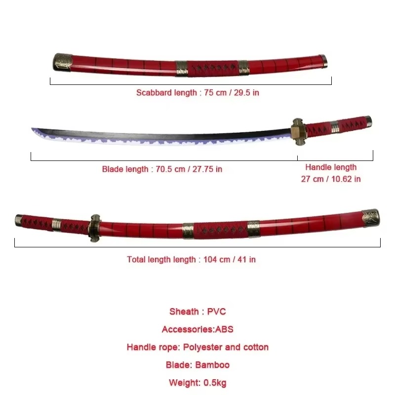 40incn Roronoa Zoro Katana Nin – Cosplay Prop Dagger Bewertung und Preis